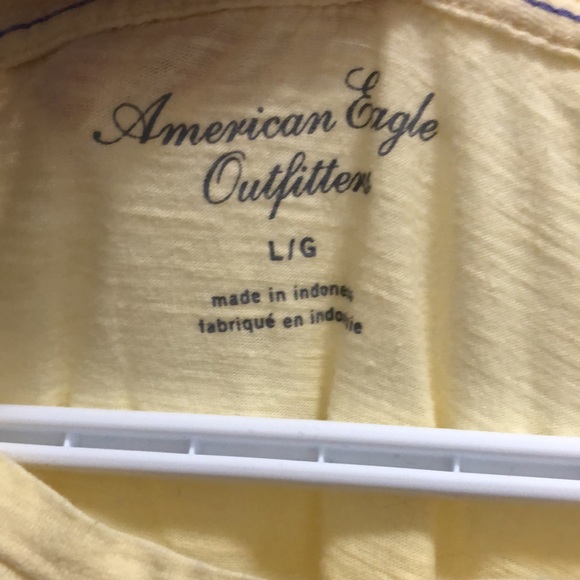 American Eagle Outfitters yellow short sleeved tee size large - Picture 3 of 6